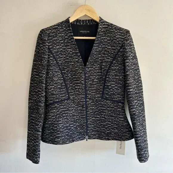 Lafayette 148 Tweed Pattern Jacket - Picture 3 of 10